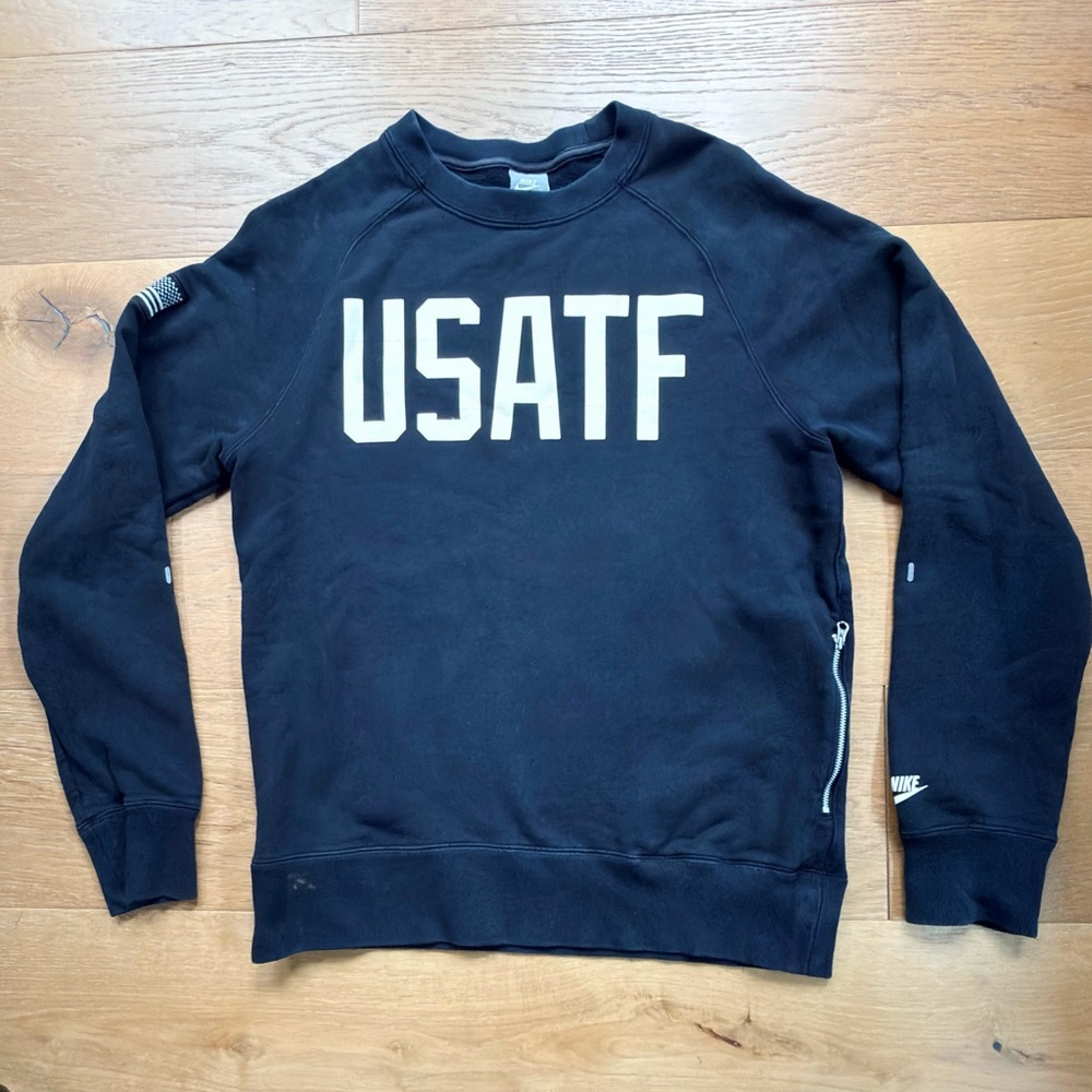 Nike Team USA Sweatshirt USATF Track & Field French Terry Men's Medium Olympics
